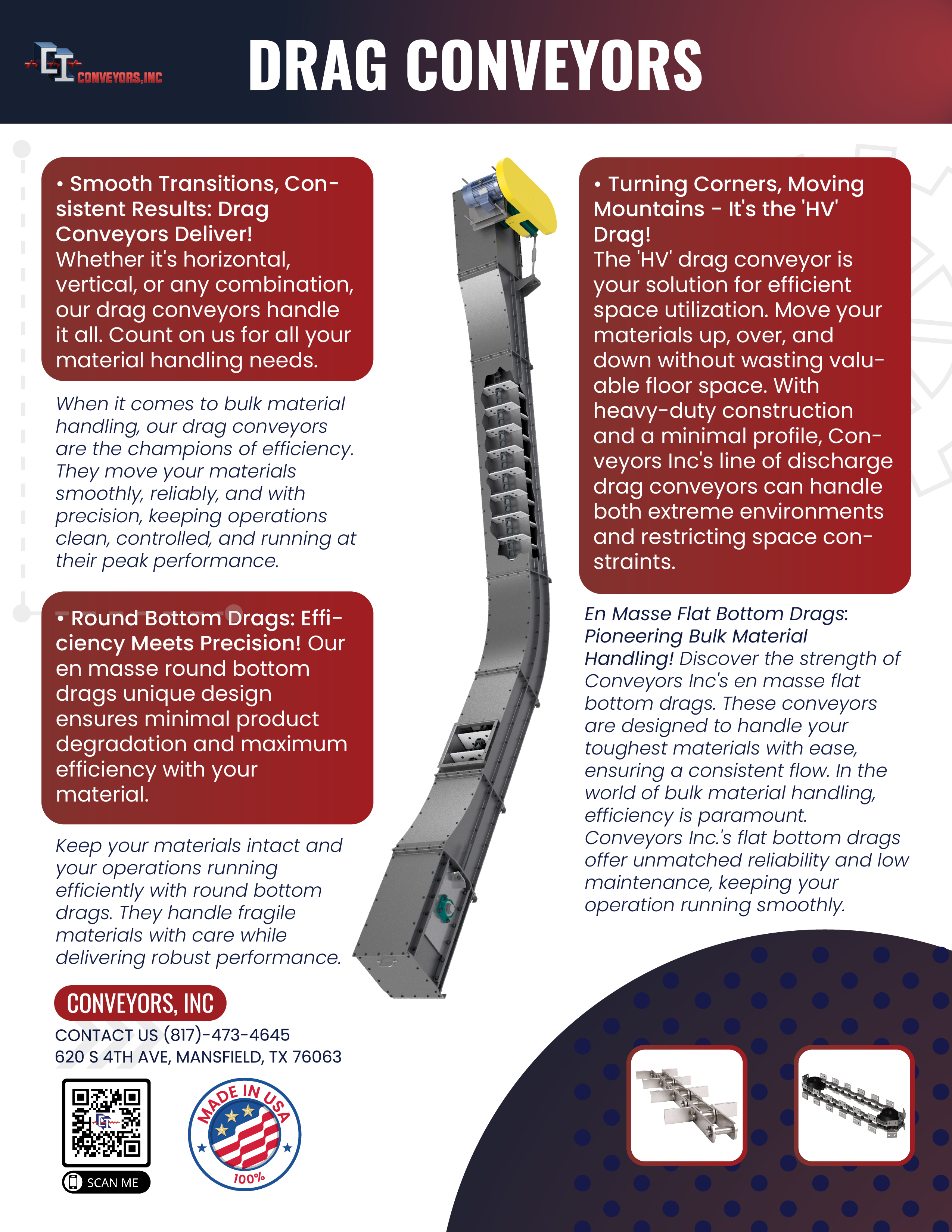 Drag Conveyors Technical Flyer