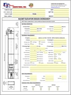 Bucket Elevator Design Worksheet