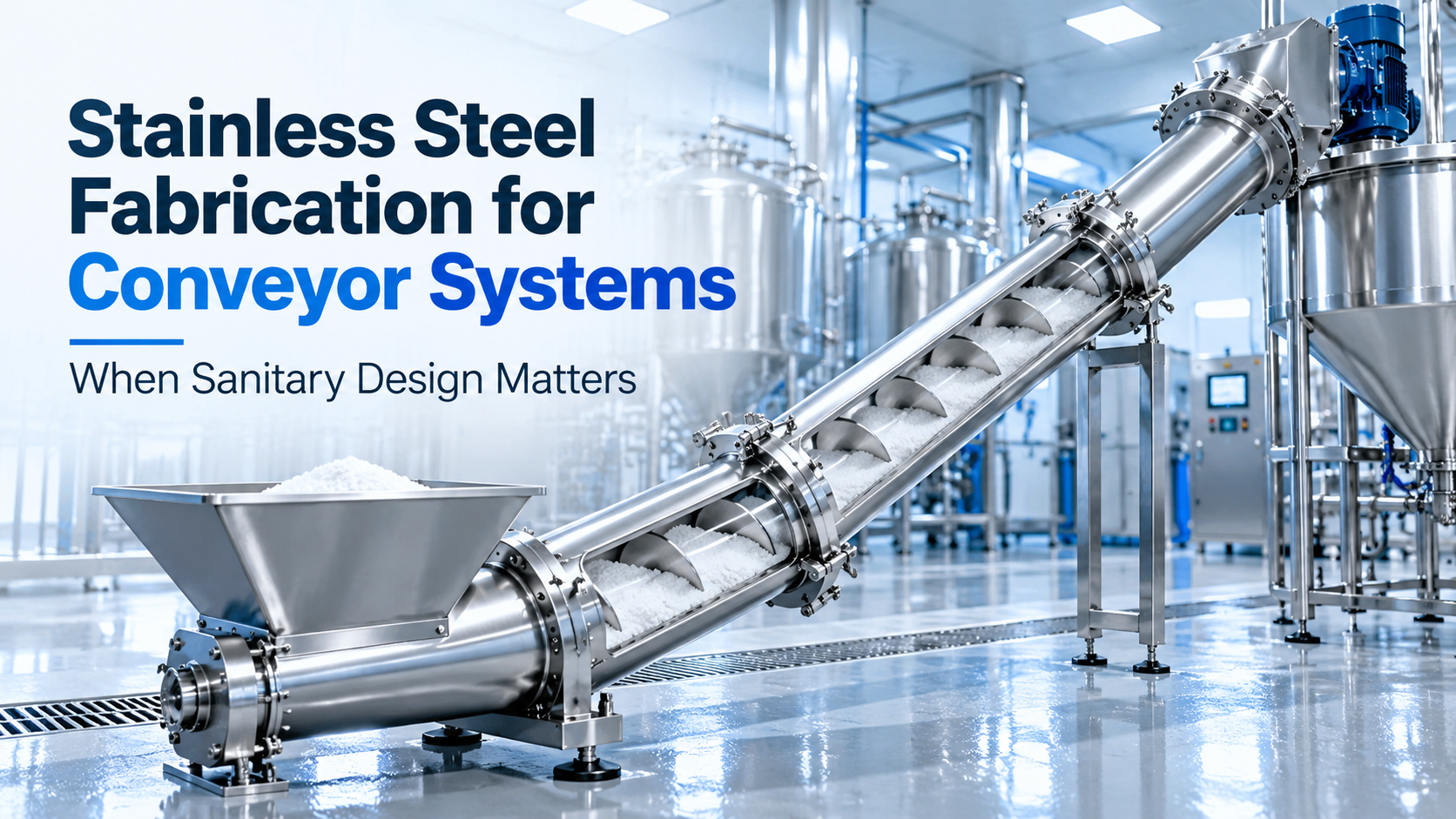 Stainless Steel Fabrication for Conveyor Systems: When Sanitary Design Matters